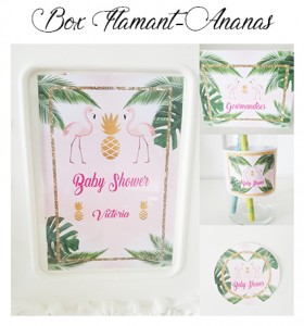 box-anniversaire-flamant ananas