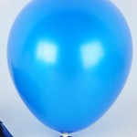 ballon bleu nacre